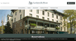 Desktop Screenshot of lambertvillehouse.com